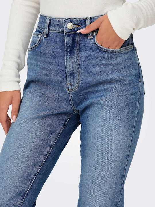 Hw Women's Jean Trousers in Regular Fit Blue