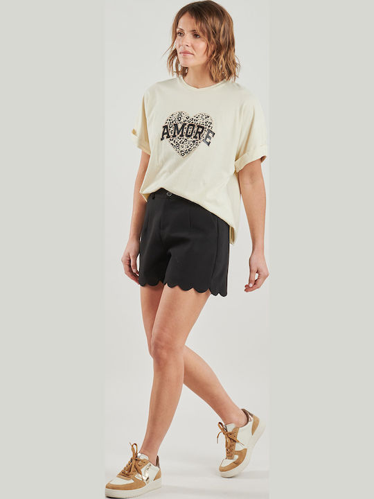 Lucy Γυναικείο T-shirt Ecru