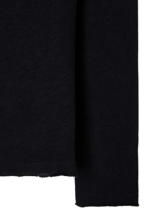 Women's Blouse Cotton Short Sleeve with V Neckline Black