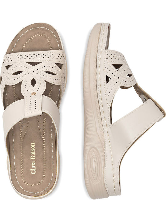 Women's Platform Wedge Sandals Beige