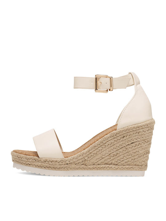 Women's Platform Espadrilles Beige