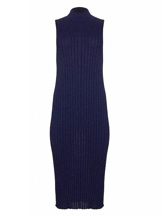 Moutaki Knitted Dress All Day Navy Blue