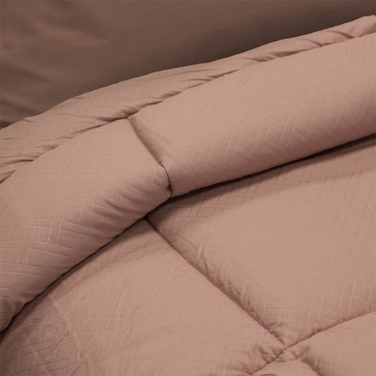 Lino Home Πάπλωμα Μονό 160x220εκ. Colcha Ροζ 120 GSM