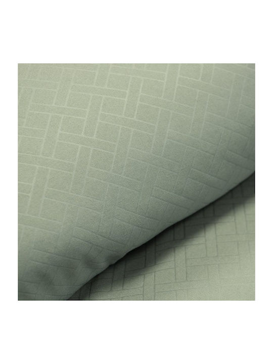 Lino Home Bettdecke Großes Doppelbett mit Microfiber-Füllung 220x240cm Colcha Bay Leaf Mint 120 GSMGsm