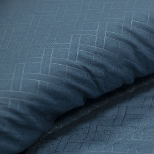 Lino Home Πάπλωμα Υπέρδιπλο με Γέμιση Microfiber 220x240εκ. Colcha Μπλε 120 GSM