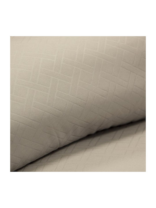 Lino Home Duvet Queen with Microfiber Filling 220x240cm Colcha Beige 120 GSMGsm