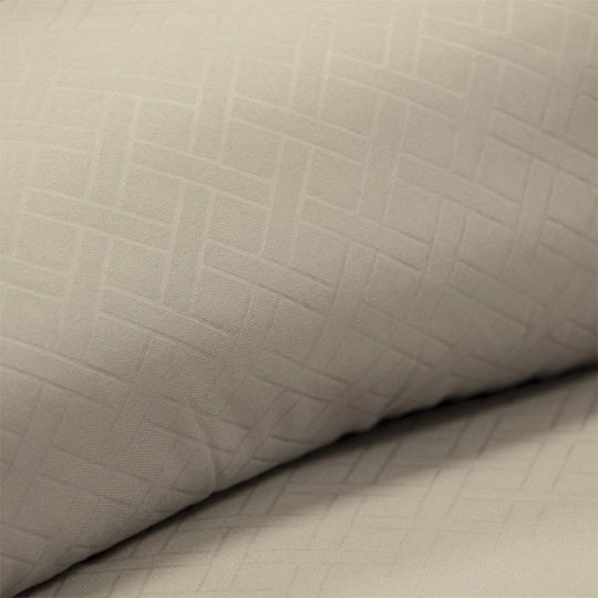 Lino Home Duvet Queen with Microfiber Filling 220x240cm Colcha Beige 120 GSMGsm