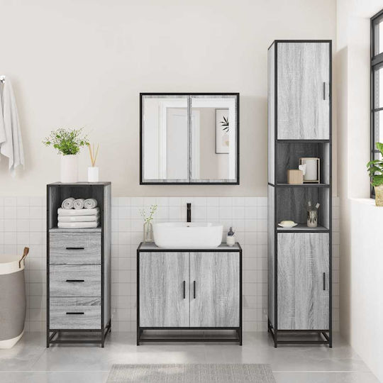 vidaXL Ντουλάπι Μπάνιου 35x37.5x100cm Sonoma