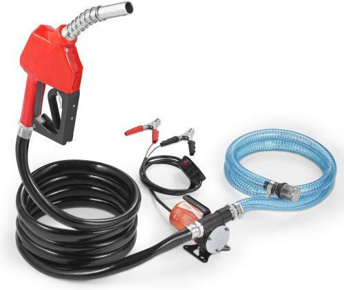 Vevor Fuel Transfer Pump 12v 8 Gpm 1/5 Hp Automatic Diesel Nozzle Fbbmg8gpm16h7quusv9