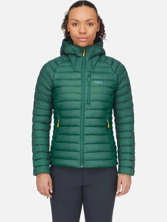 Microlight Alpine Kurz Damen Puffer Jacke für Winter Green Slate
