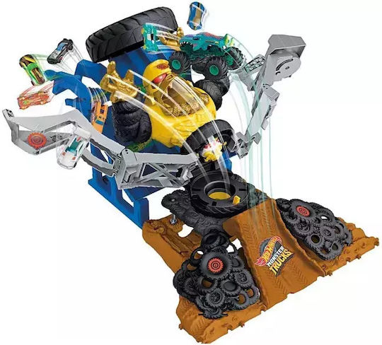Monster Truck Arena Smashers Gorilla Arena Strecke Set mit Robo-Gorilla Für 4+ Jahre