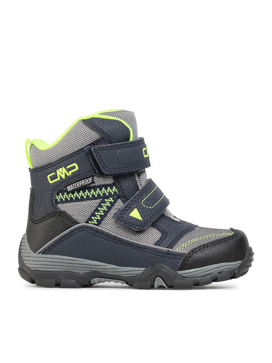 Kids Snow Boots with Velcro Gray
