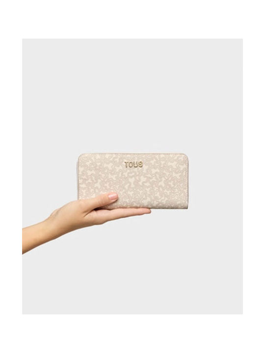 Tous Billetera M Kaos Large Women's Wallet Beige