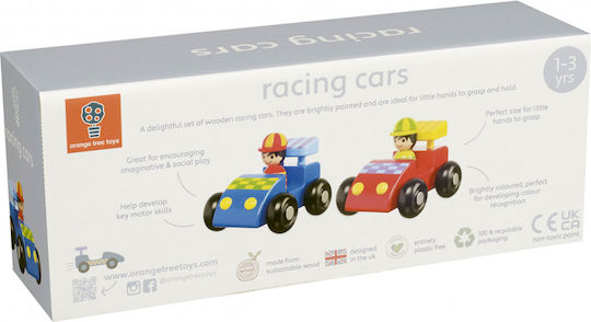 Orange Tree Toys Racing Cars Σετ Αυτοκινητάκια για 3+ Ετών