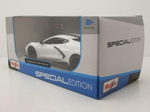 Maisto Special Edition Car 2020 Chevrolet Corvette Stingray Coupe White Scale 1:24 for 3+ Years