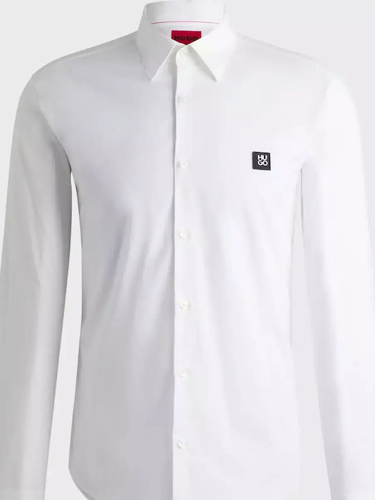 Ermo Long-sleeved Cotton Shirt White