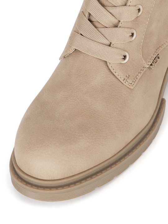 Stiefeletten Damen Beige