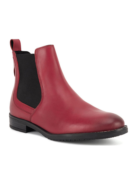 Stiefeletten Damen Rot