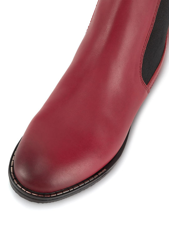 Stiefeletten Damen Rot