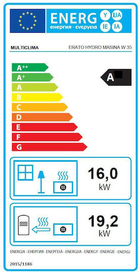 Werstahl Erato Hydro Masina Stahl Holzofen Kaminofen mit Ofen 35.2kW Rot