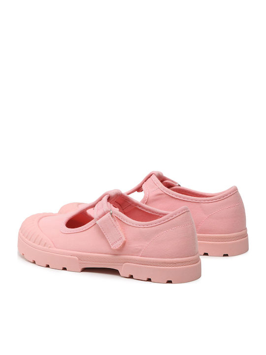 Παιδικές Μπαλαρίνες mit Bügel- und Schleifenverschluss Rosa