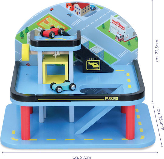 Marionette Wooden Toys Γκαράζ Αυτοκινήτων Γκαράζ για 3+ Ετών