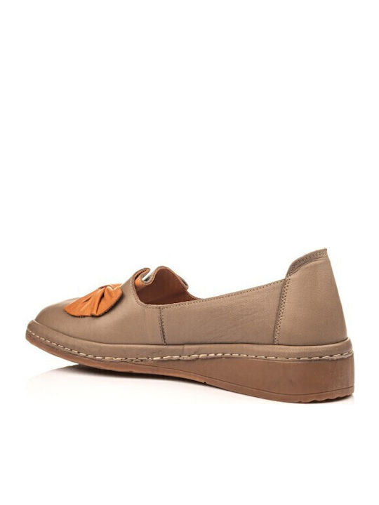 Дамски Loafers в Бежов Цвят