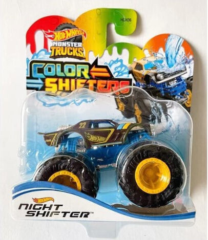Hot Wheels Color Shifters Mașinuță Schimb De Noapte Scară 1:64 Monster Truck Pentru 3+ Ani
