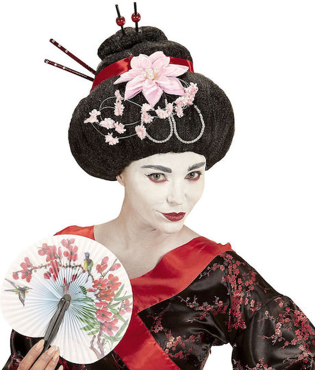 Geisha Carnival Wig Afro Brunette