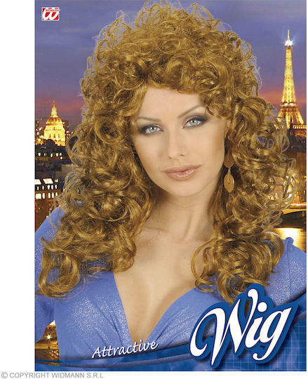 Carnival Wig Curly Chestnut
