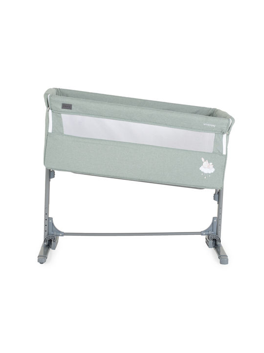 Moni Cradle with Mattress and Wheels Green