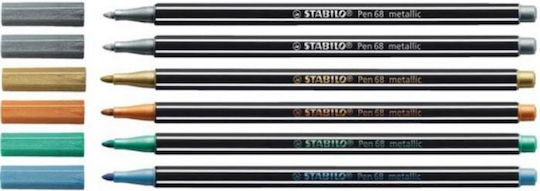 Stabilo Pen 68 Zeichenmarker 1.4mm Dünne Set 6Stück