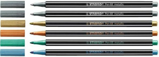 Stabilo Pen 68 Zeichenmarker 1.4mm Dünne Set 6Stück