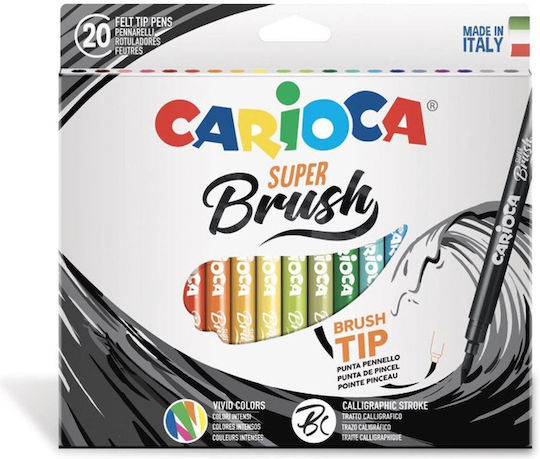 Carioca Super Brush Markere de Desen Set 20buc