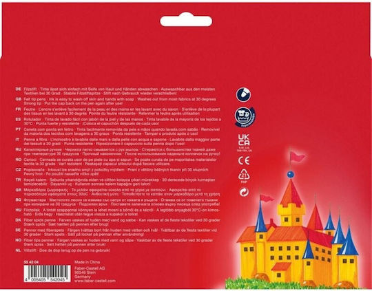 Faber-Castell Lavabili Markere de Desen Set 50buc