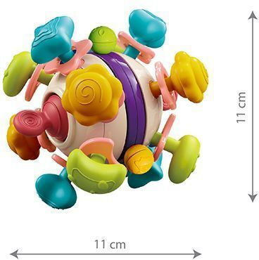 Babyono Beißspielzeug für das Zahnen BPA-frei aus Silikon für 0 m+