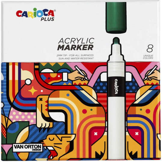 Carioca Drawing Markers Set 8pcs