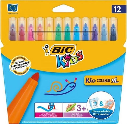 BIC Visacolor XL Μαρκαδόροι Ζωγραφικής Χονδροί Σετ 18 χρώματα