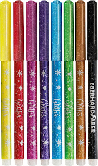 Eberhard Faber Glitter Маркери за рисуване Комплект 8бр