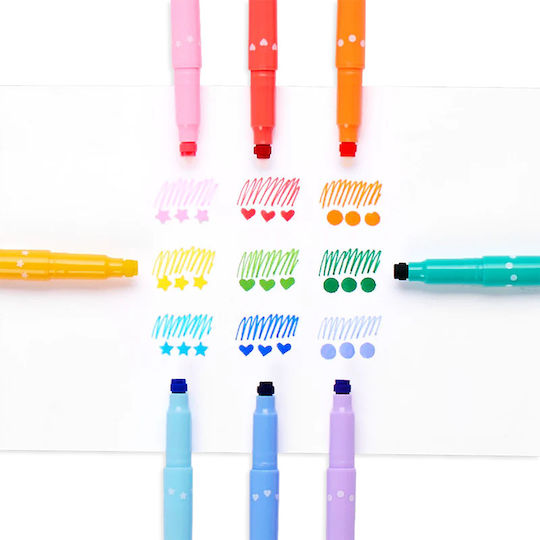 Ooly Zeichenmarker Dünne Set 9Stück