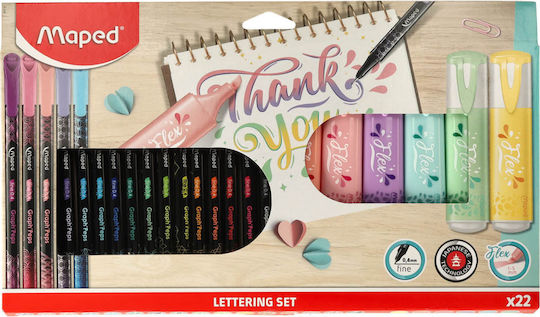 Maped Highlighters 0.4mm Multicolour 22pcs
