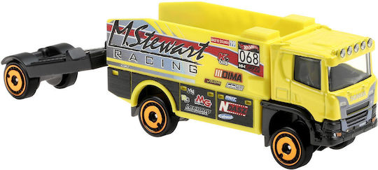 Hot Wheels Truck Track Stars Scania Rally Truck Yellow Yellow 1:64 For 3+ Years Old