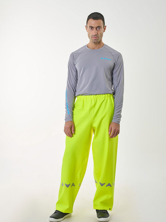 Anorak Way R Ανδρικό Αδιάβροχο Παντελόνι Μηχανής Fluo Yellow