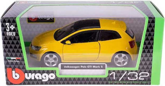 Bburago 1/32 Volkswagen Polo GTI Mark 5 Toy Car Volkswagen Polo GTI Mark 5 - Yellow