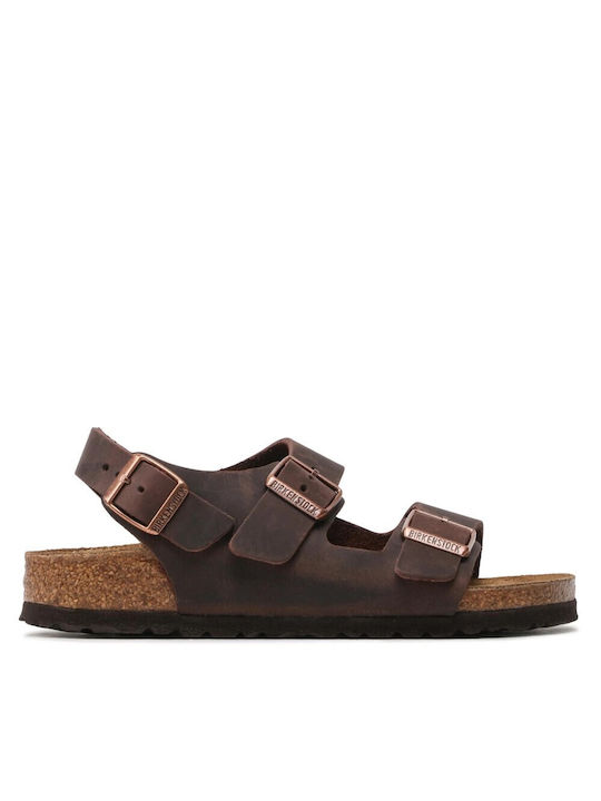 Birkenstock Milano Дамски сандали в Кафяв Цвят Тесен Fit