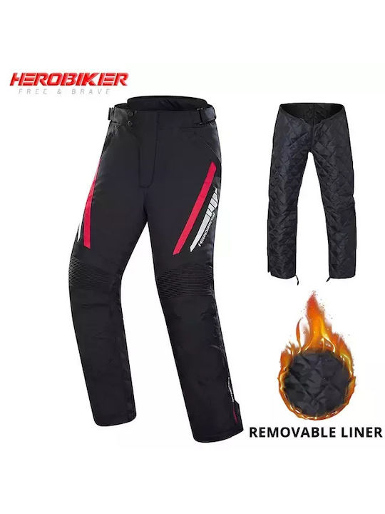 Motorcycle Pants Quick Take-off Design Waterproof Thermal Lining Hero Winter Pants B M