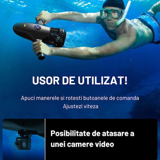 Stermay M1 Seascooter Subacvatic Cu Viteză Maximă 5km/h Autonomie A Bateriei 60min Și Greutate 2.5kg