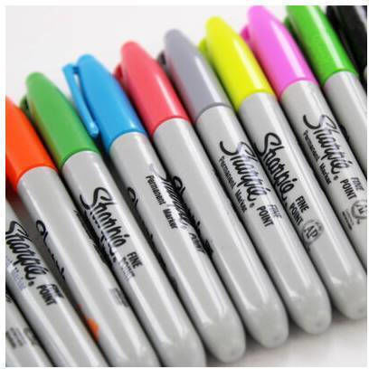 Sharpie Permanent Markers Drawing Markers 0.9mm Thin Set 20pcs