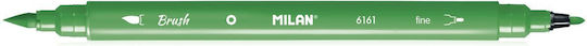 Milan Μαρκαδόροι Ζωγραφικής 0.5mm με Διπλή Μύτη Σετ 24 χρώματα