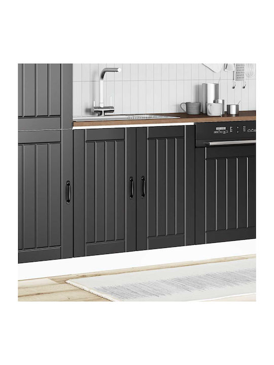 Lucca Spülbeckenschrank Black 80x46x81.5Stück